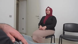 Muslim hijab woman caught me jerking off in public waiting room periodmust see reaction period