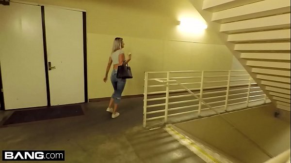 hottie banged in public stairwell