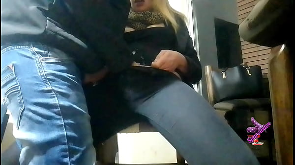 hot blond cuck queen makes me jerk of so that she can squirt her pants