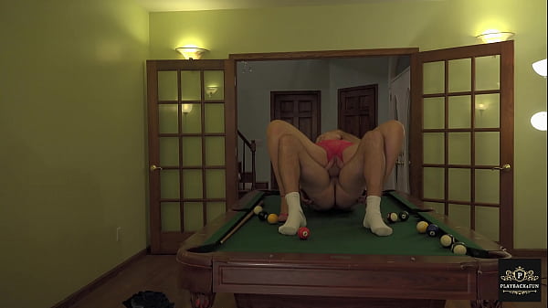 wife fucked on pool table many orgasms homemade