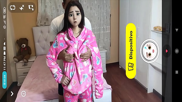 she is fucked by her perverted caretaker while he records her with his mobile