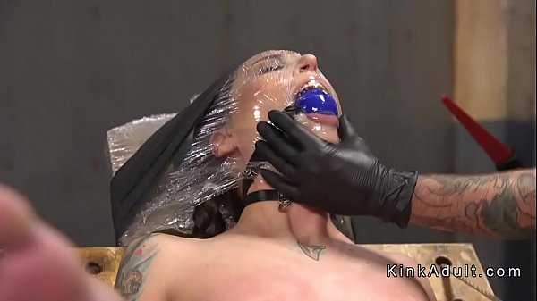 hogtied tattooed slave anal fucked