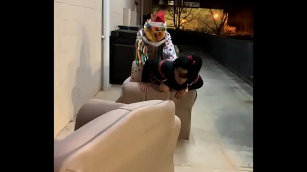 hot clown got pussy banged in cab
