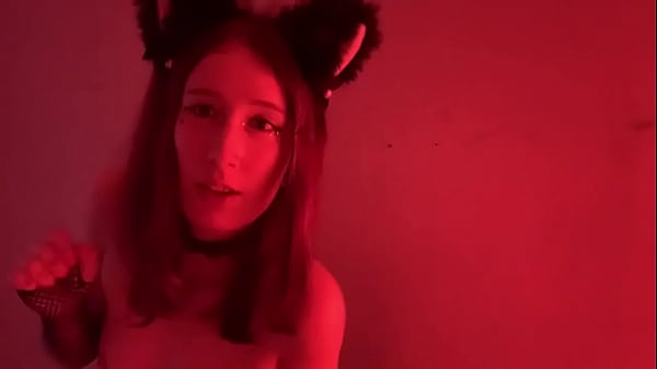 real teen amateur nicole drowzee dancing and masturbating pov as a catgirl