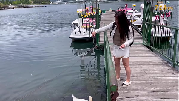 wear a miniskirt and experience boating at lake kawaguchiko comma yamanashi prefecture